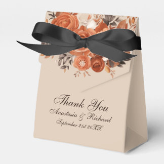 Light Terracotta Rustic Thank You Wedding Favour Box