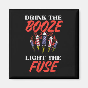 Light The Fuse Fireworks Funny Fourth 4th Of July Magnet