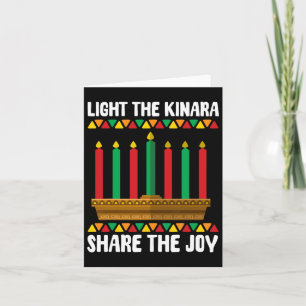Light The Kinara Share The Joy Kwanzaa Candle Hold Card
