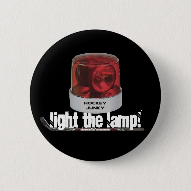 LIGHT THE LAMP! 6 CM ROUND BADGE (Front)