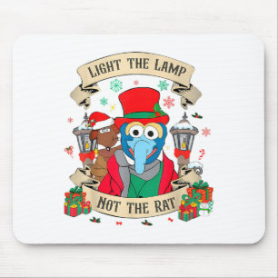 Light The Lamp Not The Rat Funny Christmas Matchin Mouse Pad