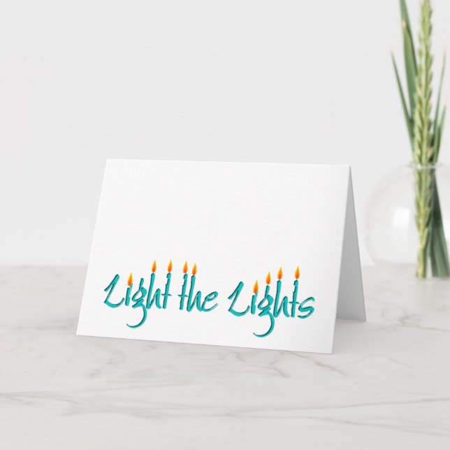 Light the Lights Holiday Card (Front)