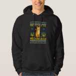 Light The Meownorah Jewish Cat Menorah Ugly Chanuk Hoodie<br><div class="desc">Light The Meownorah Jewish Cat Menorah Ugly Chanukah.</div>