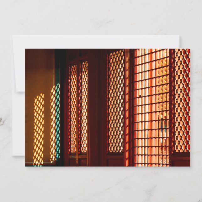 Light Through Mesh Window openings Card (Front)