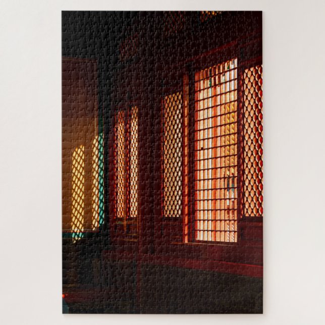 Light Through Mesh Window openings Jigsaw Puzzle (Vertical)