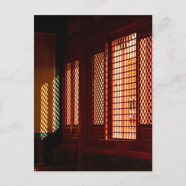 Light Through Mesh Window openings Postcard (Front)