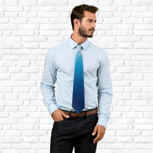 Light to Dark Ocean Blue Ombre Tie