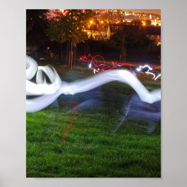 Light trails Print, Value Poster Paper (Matte) (Front)