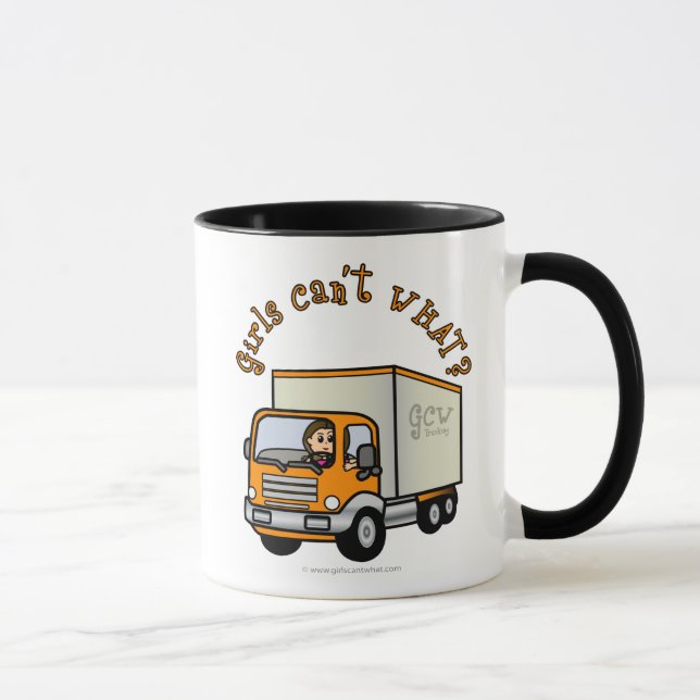 Light Trucker Girl Mug (Right)
