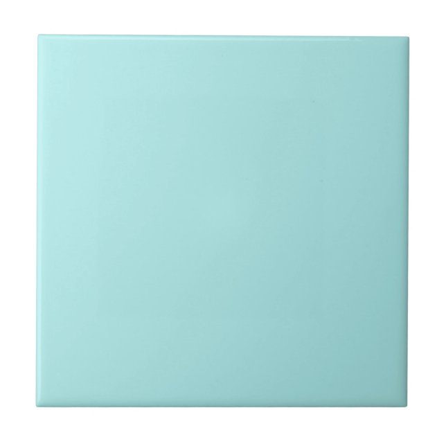 Light Turquoise Ceramic Tile (Front)