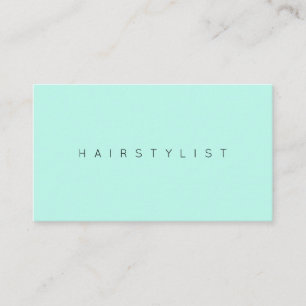 Light turquoise minimal elegance business card