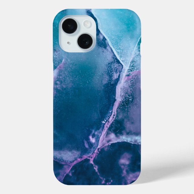 Light Turquoise Pinke Abstract Case-Mate iPhone Case (Back)