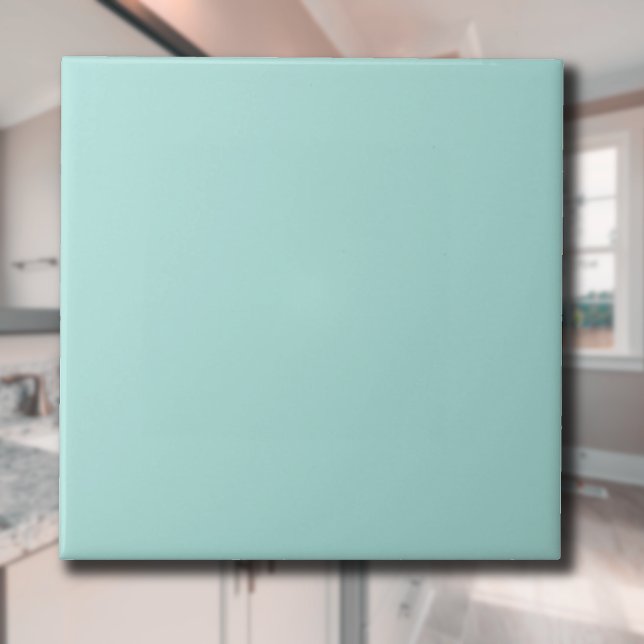 Light Turquoise Solid Colour | Classic | Elegant Ceramic Tile (Creator Uploaded)