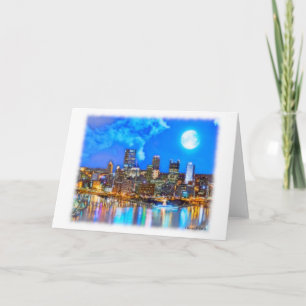 Light Up Night in Pittsburgh Greeting Card