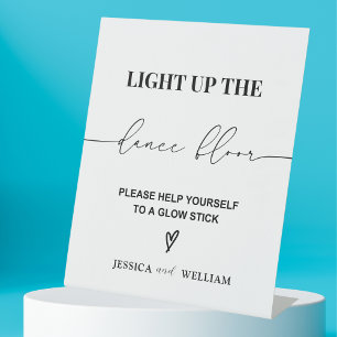 Light Up the Dance Floor    Glow Sticks Sign