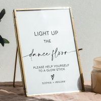 Light Up the Dance Floor | Glow Sticks Sign