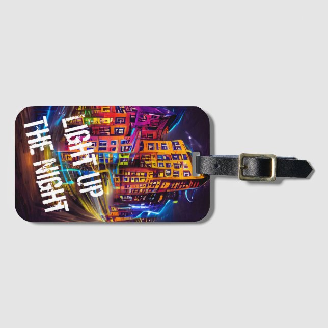 Light Up The Night 1 - Vivid Luggage Tag (Front Horizontal)