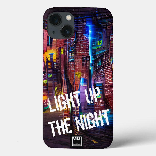 Light Up The Night 3 - Vivid Colour iPhone Case (Back)