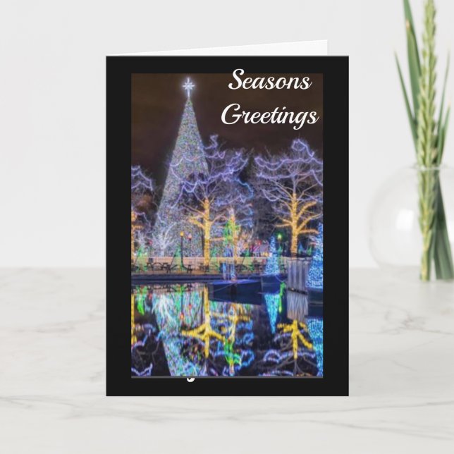 "LIGHT UP THE NIGHT/MERRY CHRISTMAS" HOLIDAY CARD (Front)