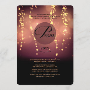 Light Up The Sky Prom Invitation