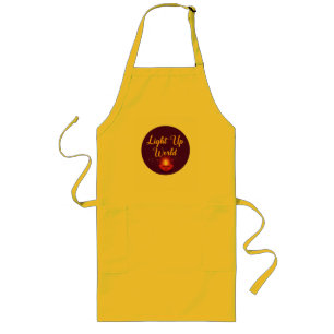Light Up the World ✨   Minimal Elegant Diwali  Long Apron