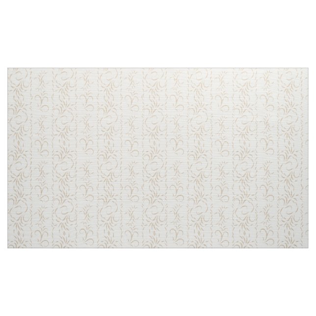 Light Vanilla and Beige Swirls Fabric (Yard)