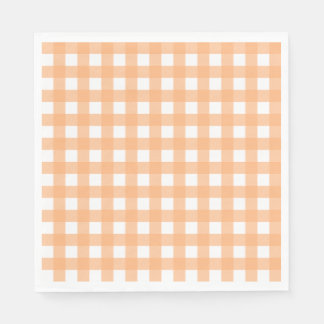 Light Vichy Orange Napkin