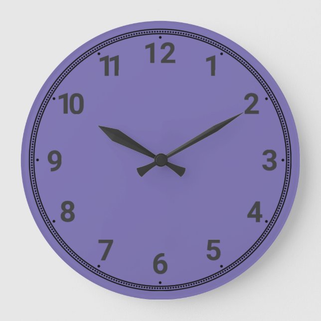 Light violet large clock (Front)