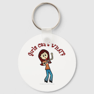 Light Vocalist Girl Key Ring
