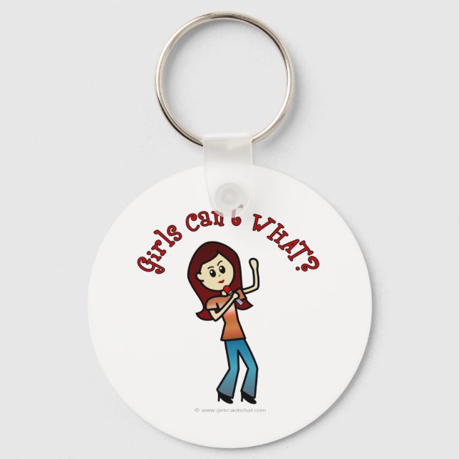 Light Vocalist Girl Key Ring (Front)