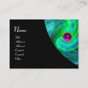 LIGHT VORTEX AMETHYST green yellow blue black Business Card