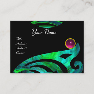 LIGHT VORTEX AMETHYST pink blue green black yellow Business Card