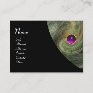 LIGHT VORTEX AMETHYST yellow purple grey black Business Card