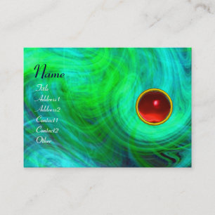 LIGHT VORTEX RUBY green yellow blue pink red Business Card