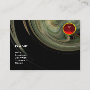 LIGHT VORTEX  RUBY- grey white yellow  black red Business Card