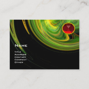 LIGHT VORTEX RUBY- orange yellow green black red Business Card