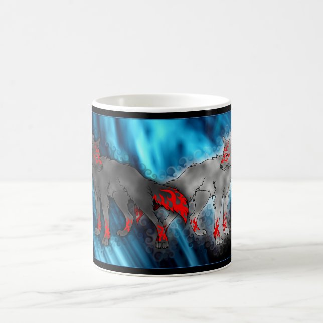 Light Vs. Dark Wolf Mug (Center)