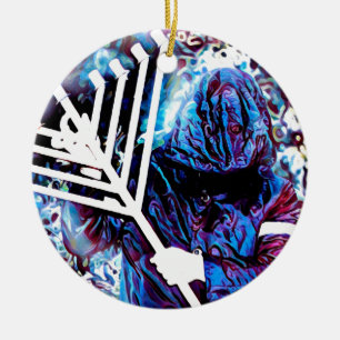 Light vs Darkness Ceramic Tree Decoration