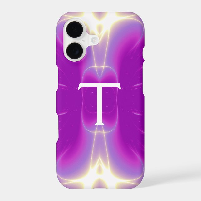 LIGHT WAVES MONOGRAM purple violet pink (Back)