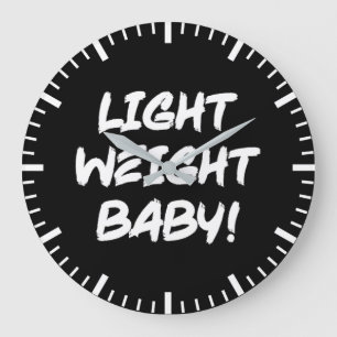Light Weight Baby - Ronnie Coleman Bodybuilding Large Clock
