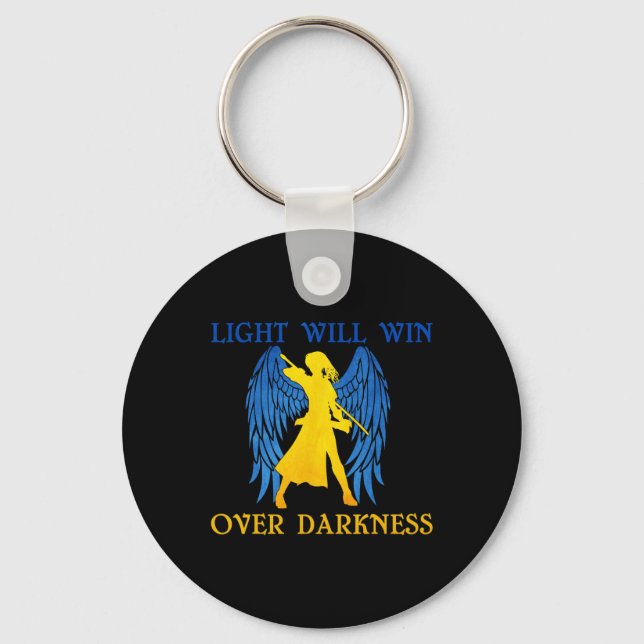 Light Will Win Over Darkness President's Of Ukrain Key Ring (Front)