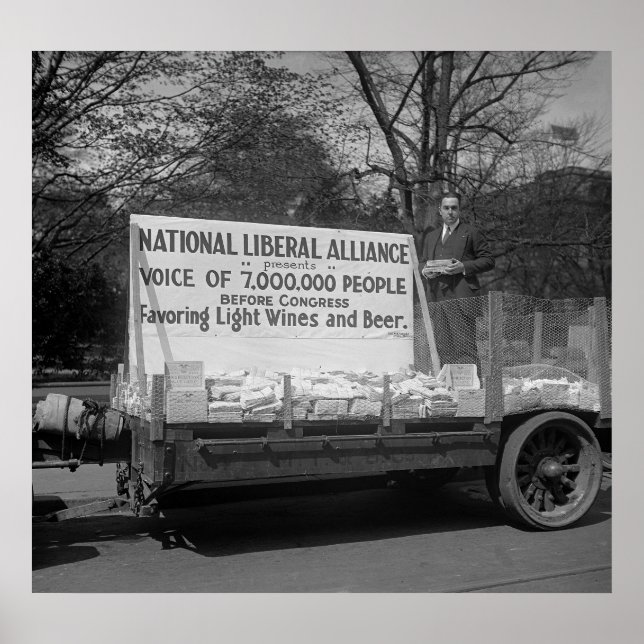 Light Wines and Beer: 1924 Poster (Front)