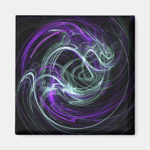 Light Within - Violet & Indigo Swirls Magnet