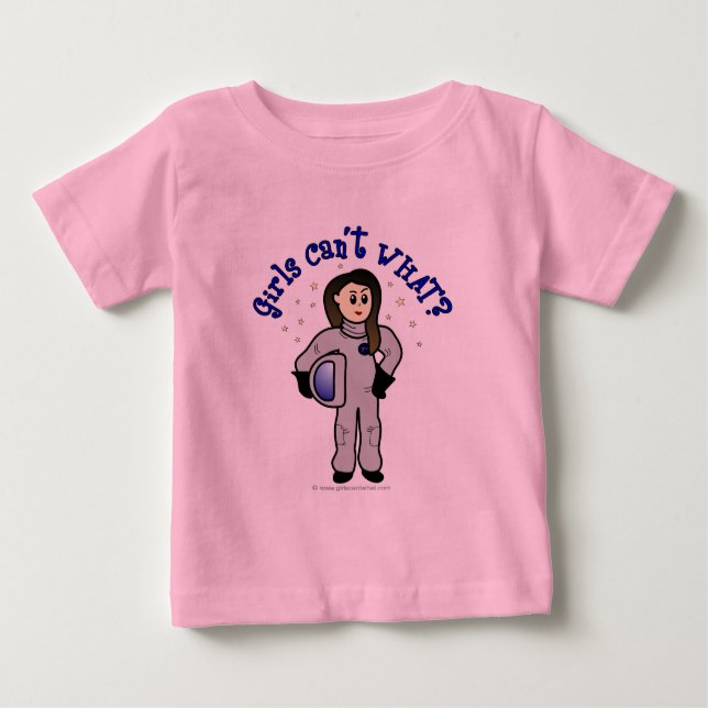 Light Woman Astronaut Baby T-Shirt (Front)