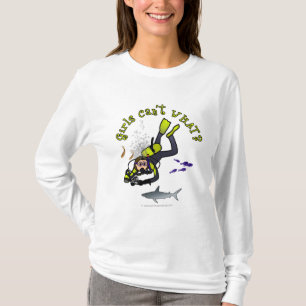 Light Woman Scuba Diver T-Shirt