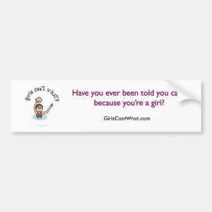 Light Womens Water Polo PLayer Bumper Sticker