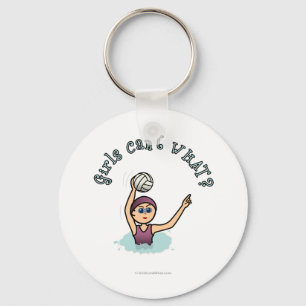 Light Womens Water Polo PLayer Key Ring