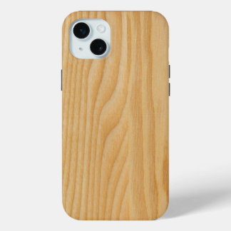 light wood board textures iPhone 15 mini case
