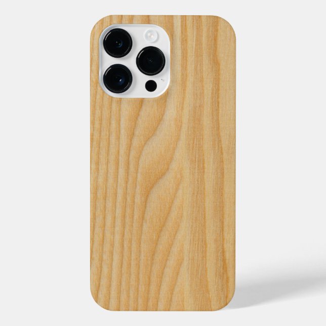 light wood board textures iPhone case (Back)