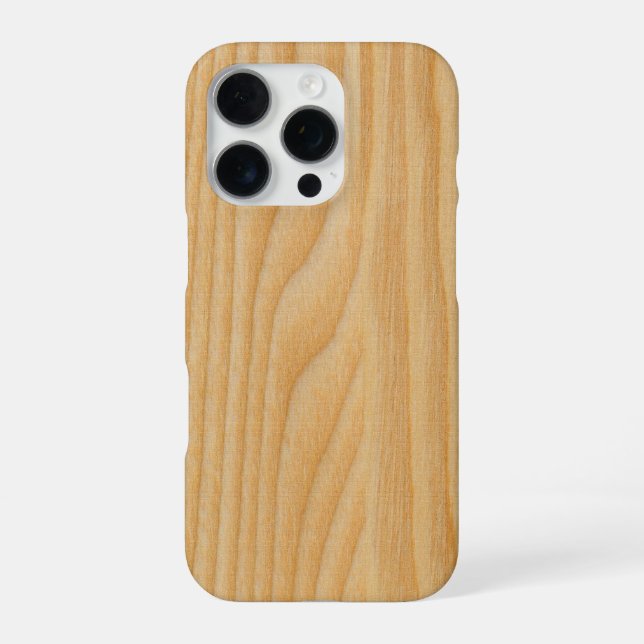 light wood board textures iPhone case (Back)